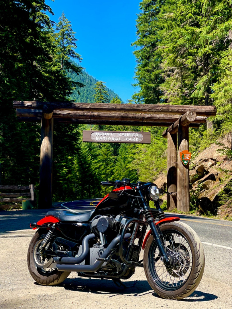 Riding in the mountains is the best