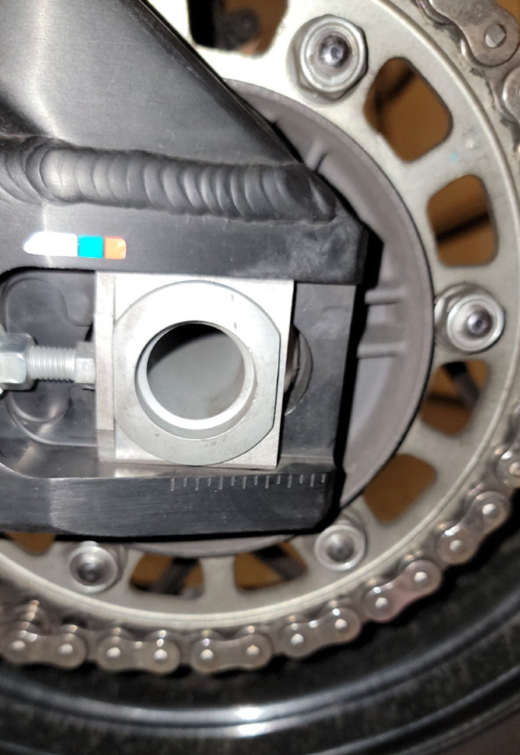 Misaligned rear wheel