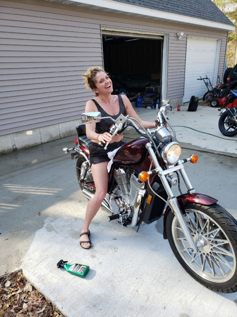 Wife shined up the old Zuki
