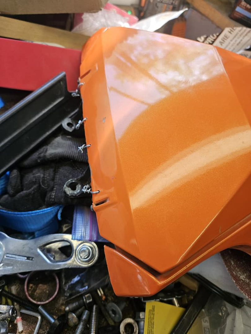 My glove box lid finally gave out 500 miles away from home on my trip.