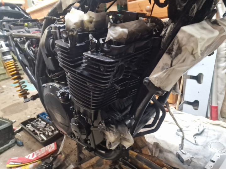 Well that's the engine painted, so next job is putting it back together