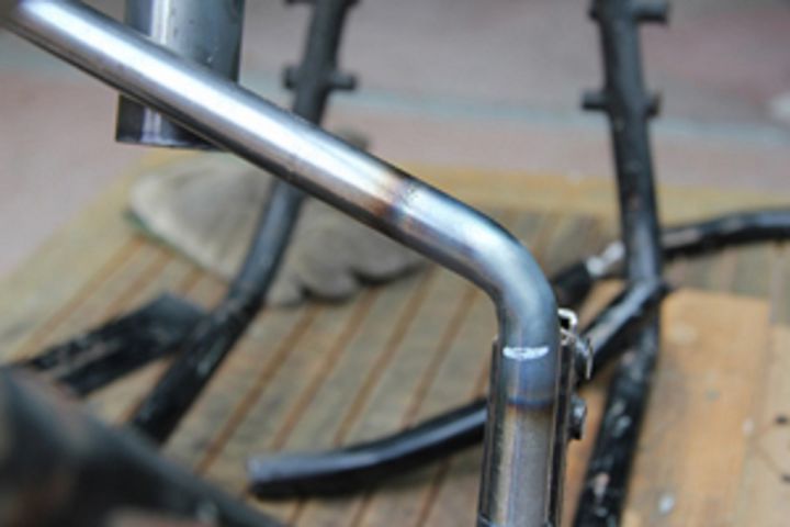 Rear engine cradle.