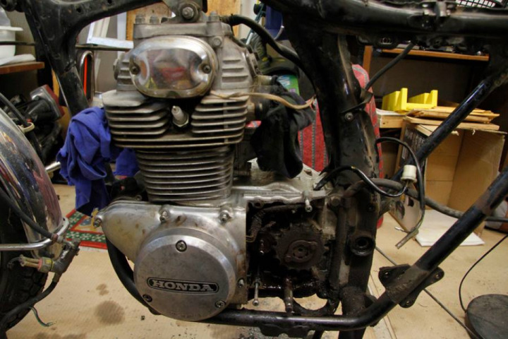 1973 Honda CB350G - motorcycle building project part 04