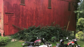 Triumph Bonneville T120 - collection of vintage bikes