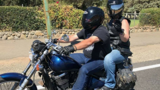 Kawasaki Vulcan 800 - Blue lighting