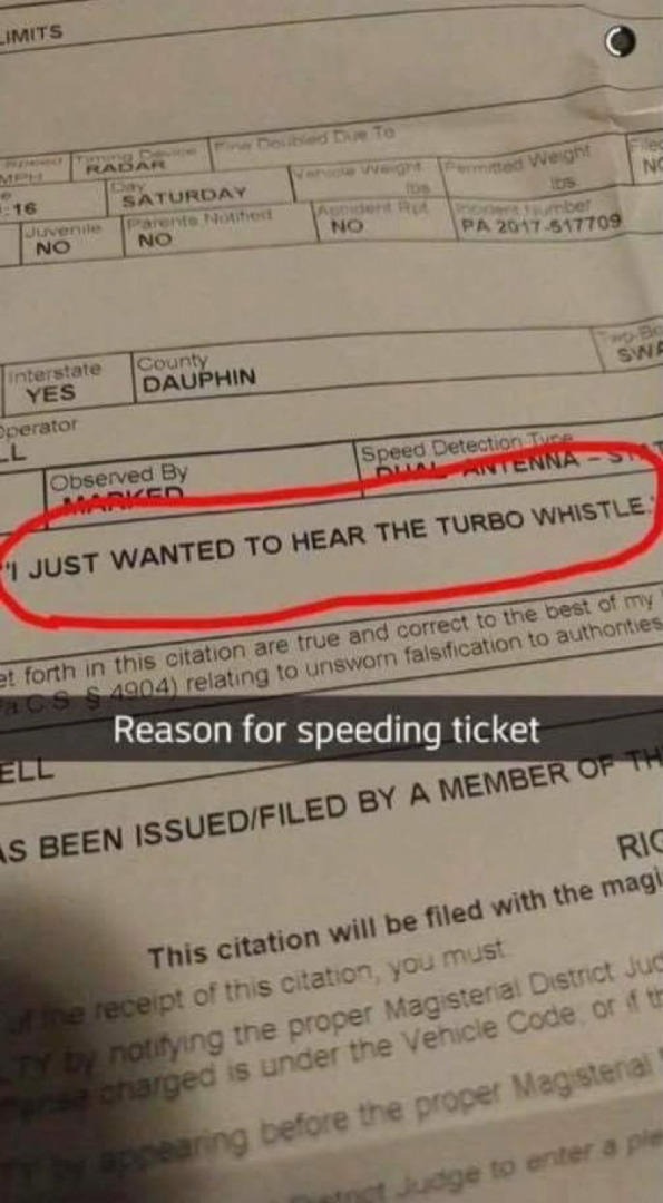 Best excuse ever???