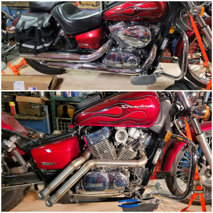 Installed custom exhaust on my bike