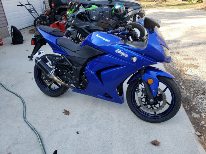 Lil Blue had a bath