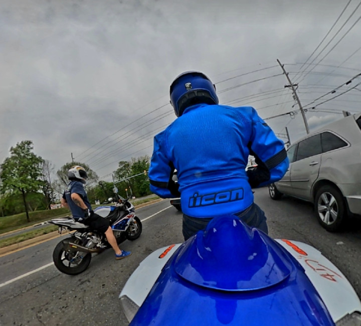 One more evening Ride, but this time with my neighbor, the German squid ??
