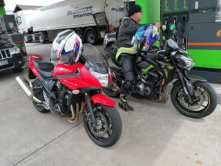Today, we took Ilka Haec's red fire-breathing bike for a spin... 😊😊