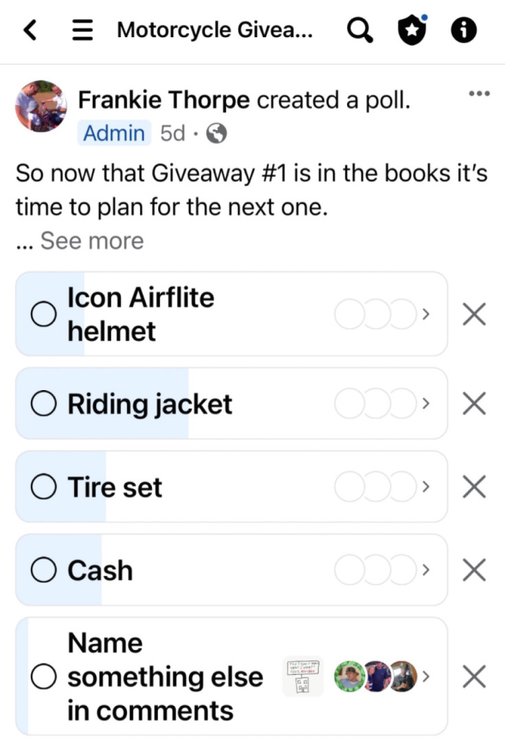 2000+ new items & a new riding jacket or $300 to giveaway for Christmas.