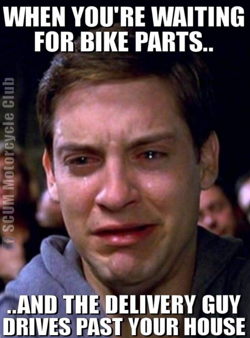 Delivery never fast enough ...