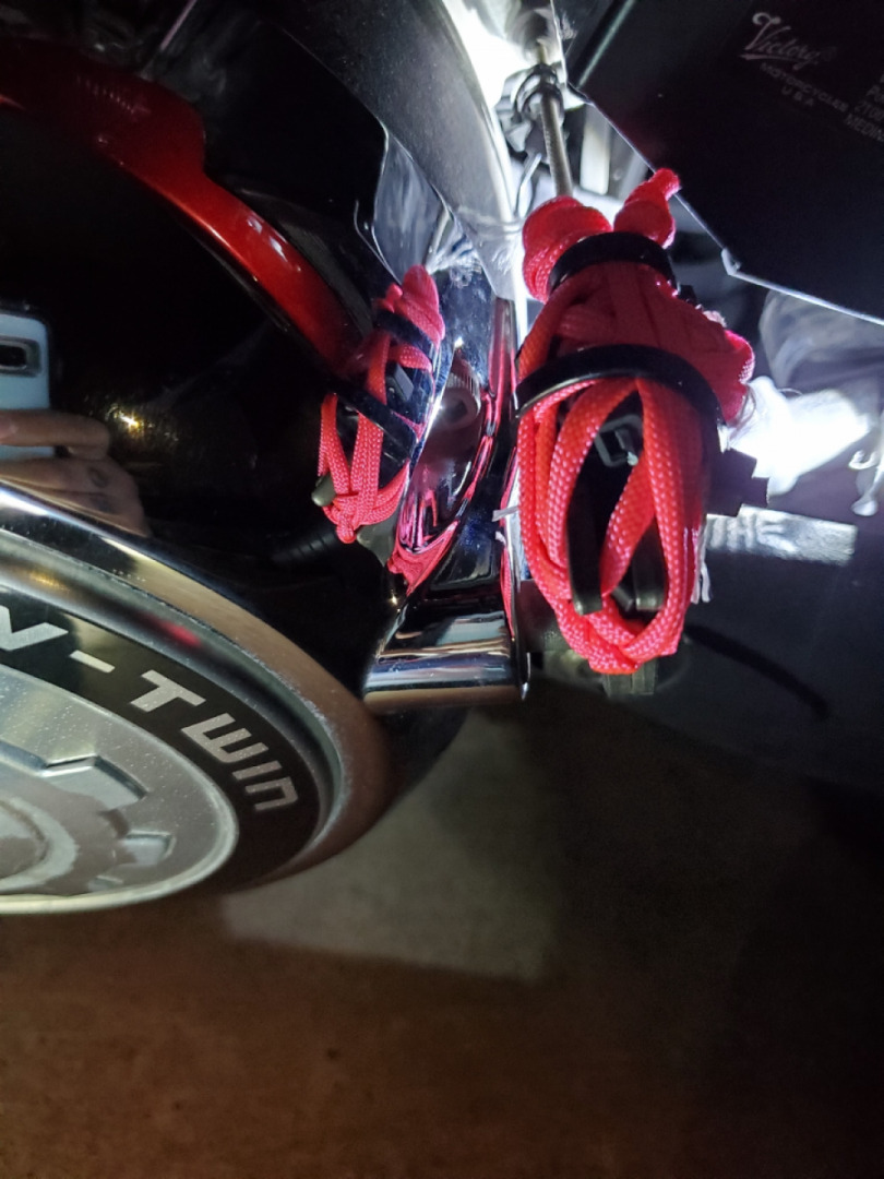 Made it home. zipties save lives.
