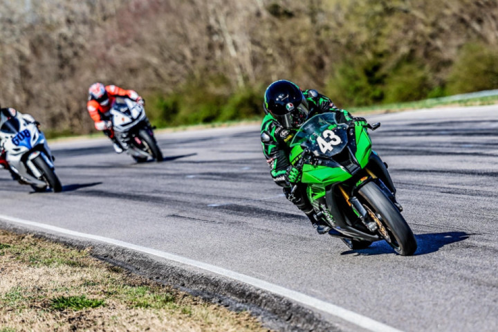 Goin down the straightaway at VIRginia International Raceway North course