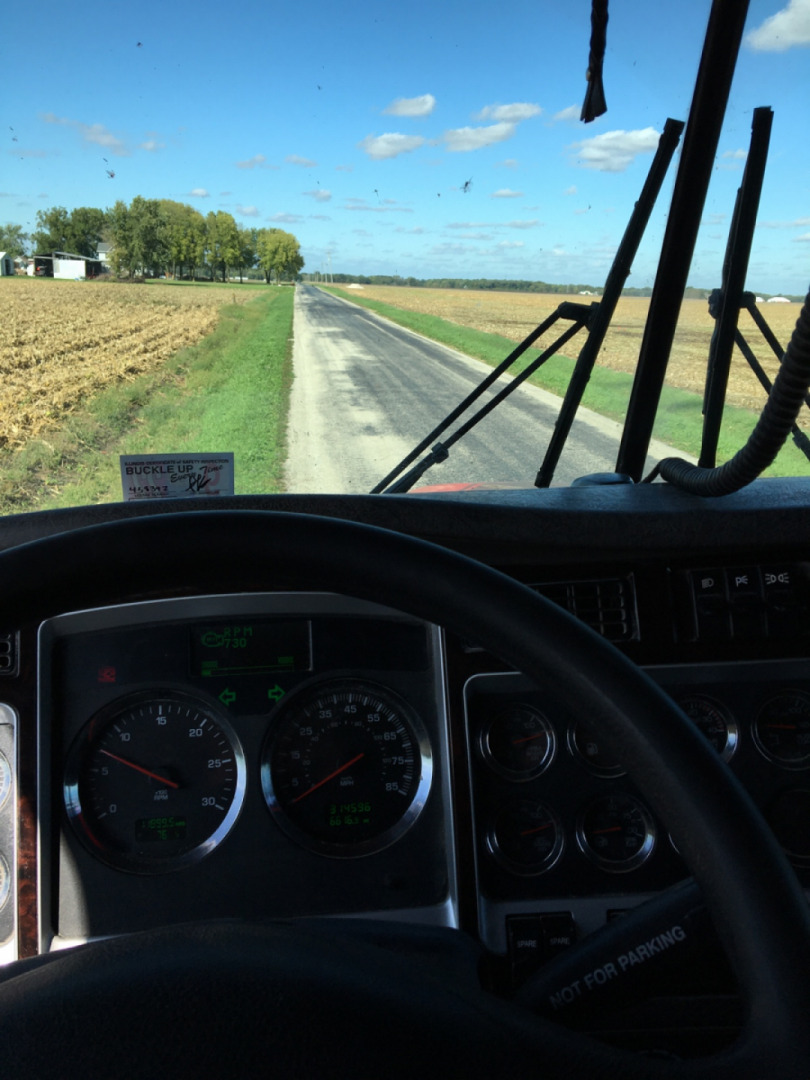When I’m not riding this is what I do. Harvest in the fall, feed ethanol plants the rest of the yr.