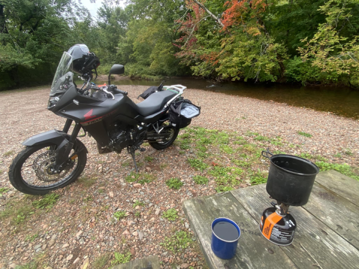 Morning coffee enroute