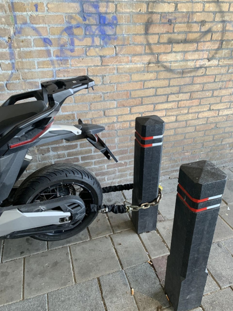 "Don't worry honey, I locked up the bike safe and sound"