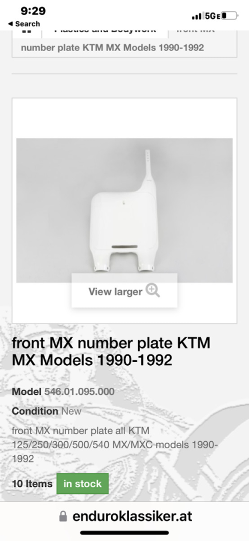 I will also order this number plate instead of the dc plastics plate