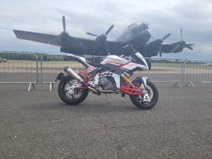 Bimota Tesi, and an Avro Lancaster