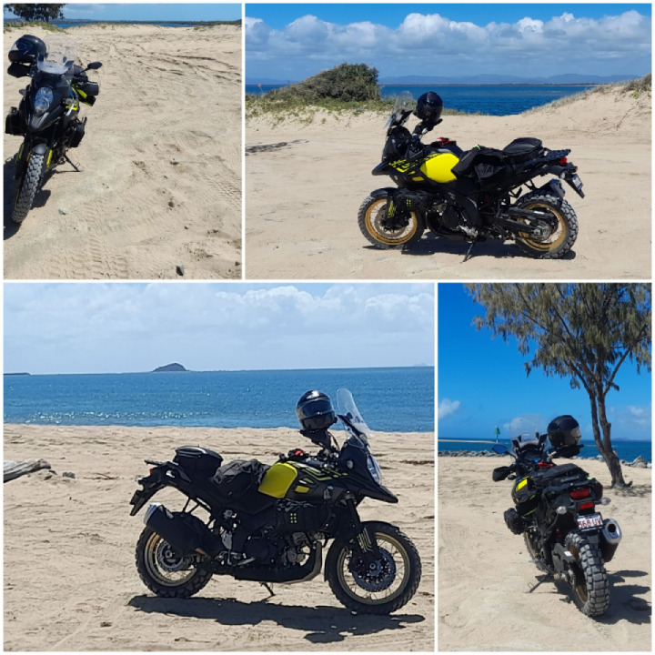 V-Strom in the sand