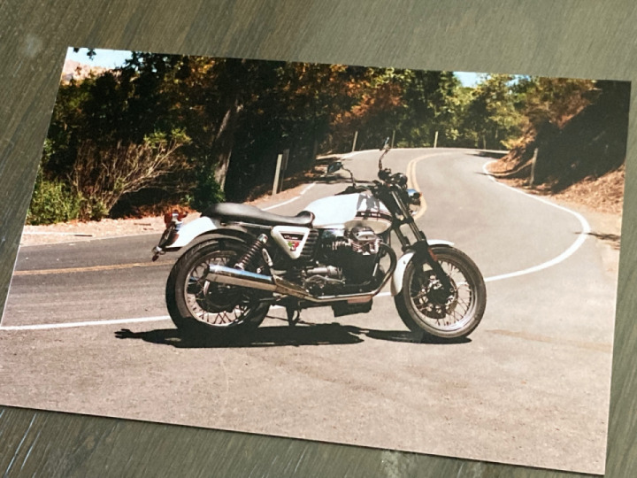 15 year old Fuji film + 45 year old Pentax camera = Moto Guzzi memories