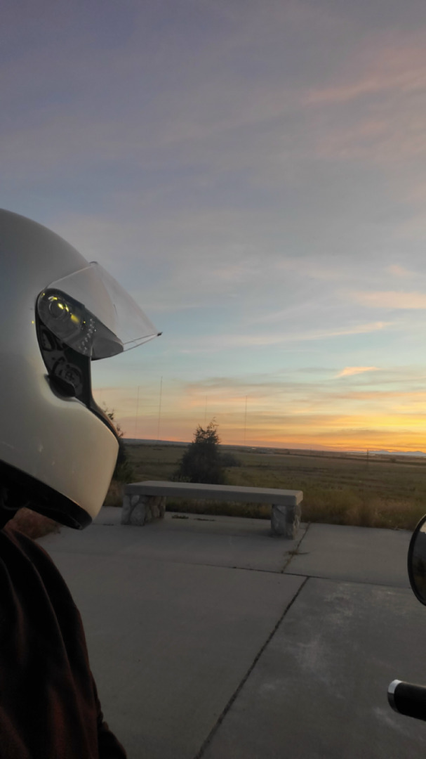 Quick ride at sunset.