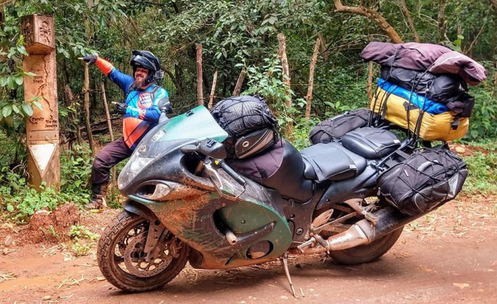 12k kilometers through 5 countries with the Hayabusa