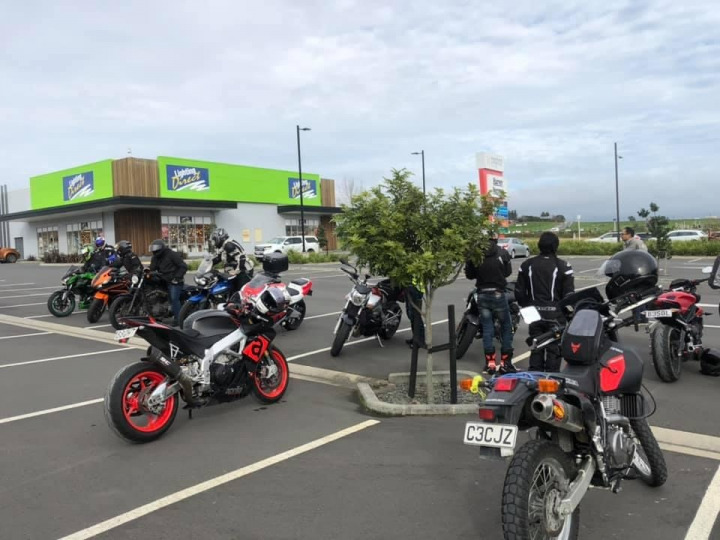 Shelly beach,40 bikes todays ride,not too bad in winter....