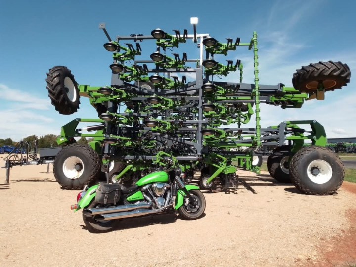 So out looking for some new farming equipment, I said as long as it's lime green I happy