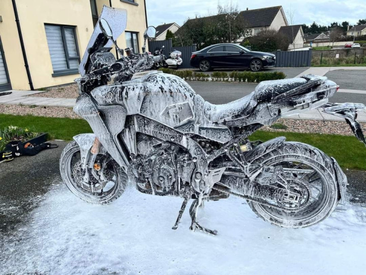 Fun day ride and snow foam