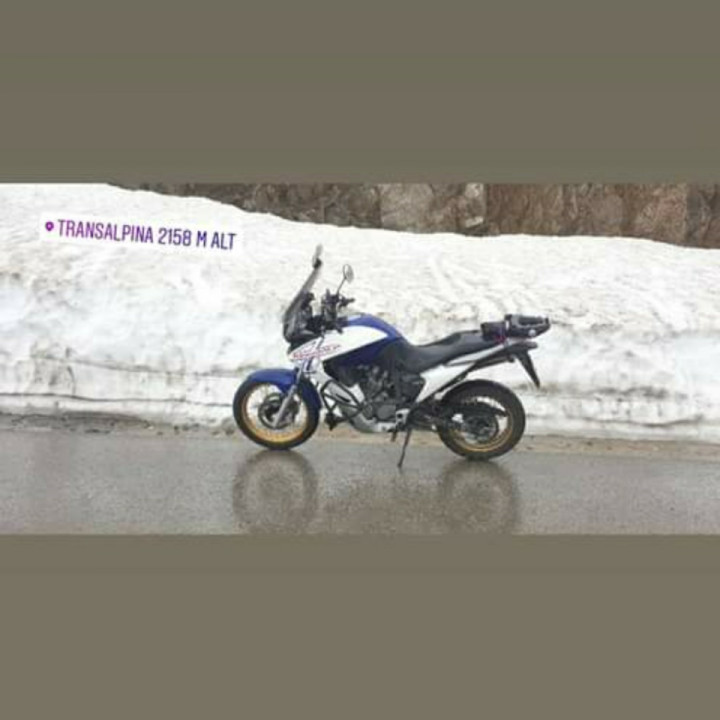My first motorcycle Honda Transalp 700XL? 08.06.2018 Transalpina? 2158m Alt ❄ Romania ?? Memories?