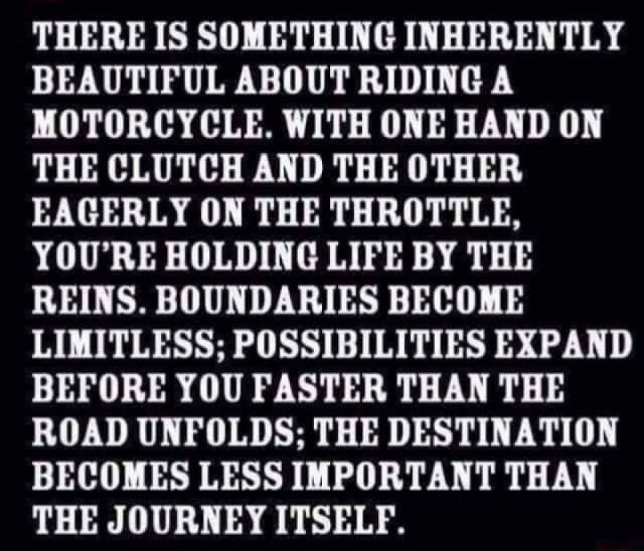 Just ride....