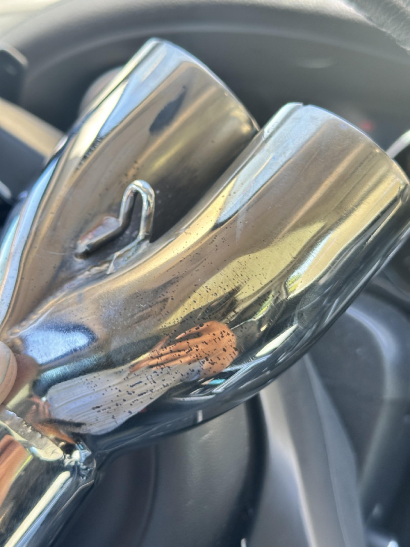 What are these black marks on exhaust.?