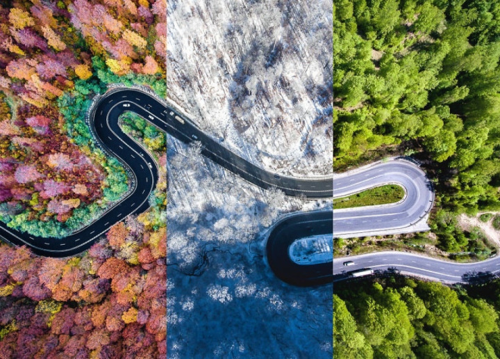 Yes, these are the roads of Transylvania from above!