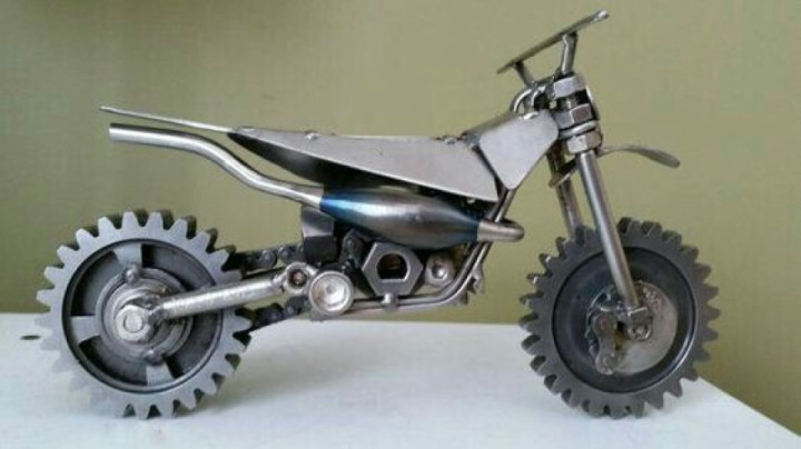 Metal art motorcycle