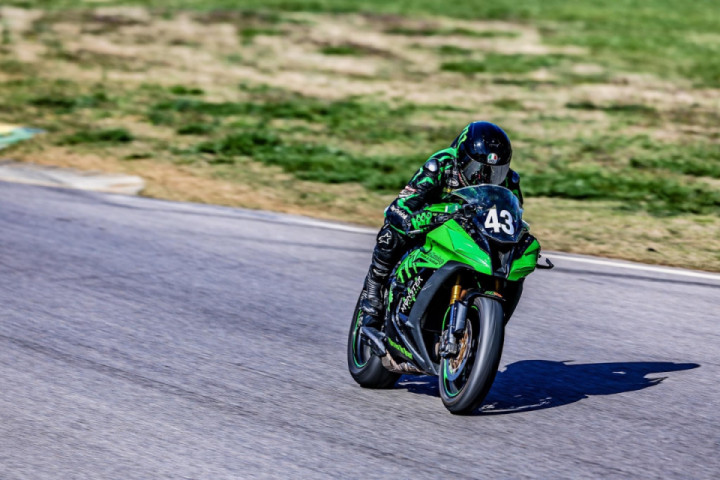 Hitting the back straightaway at VIRginia International Raceway North course