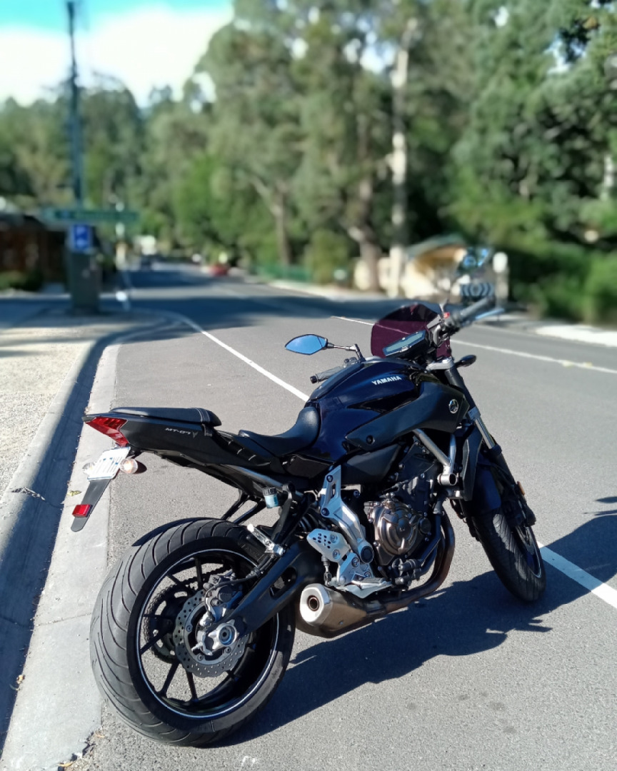 Washed my bike, took it up the mountain to blow dry it! ?