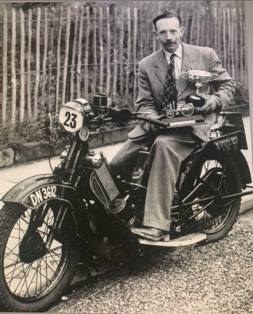 Let's think about Captain Tom, motorcycle fanatic, ex racer, fund raiser .