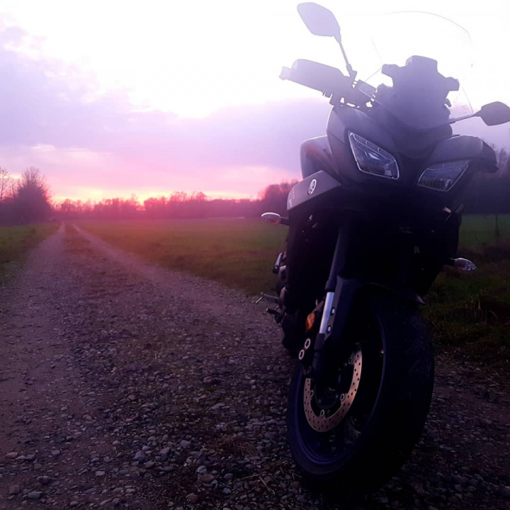Glühender Sonnenuntergang