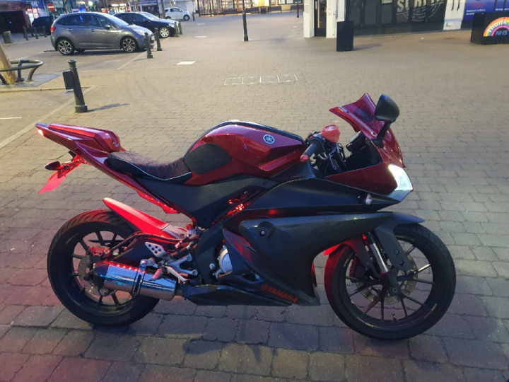 My yzfr with neons