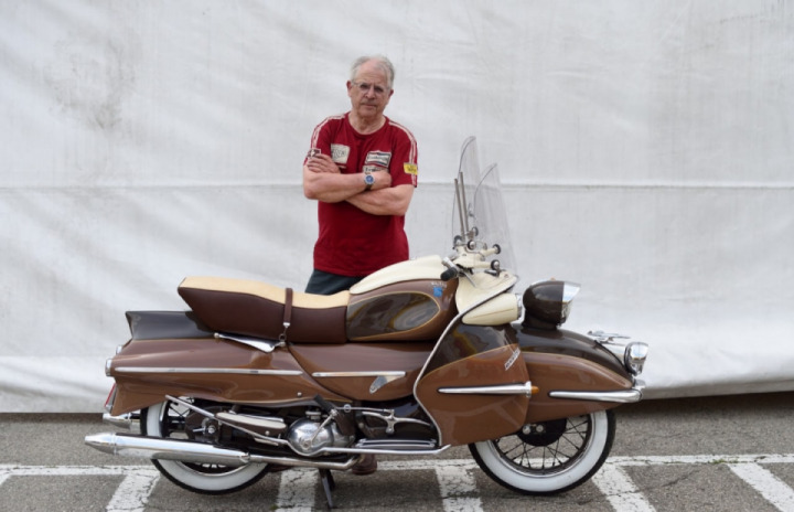 Linto Marilina 1954 250cc was inspired by the beauty of Marilyn Monroe