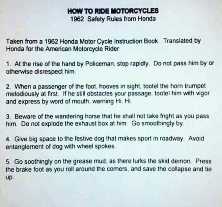 1962 Rule Book