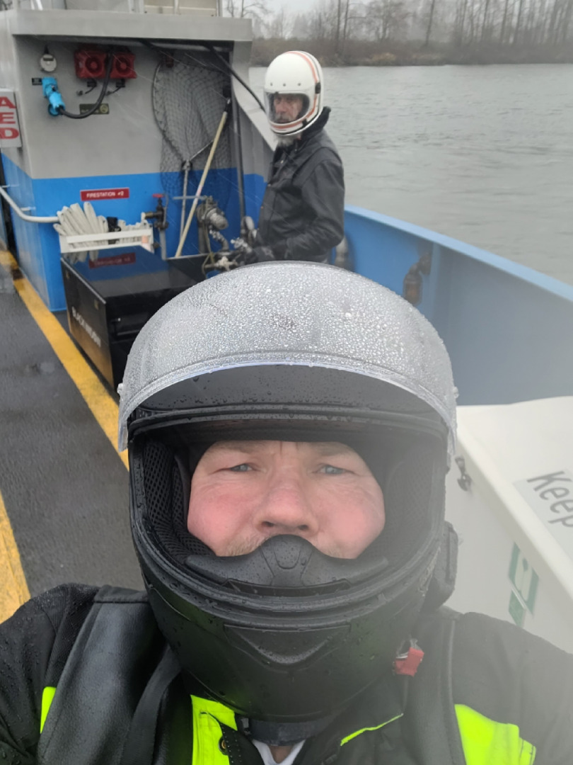 Taking the Ferry across the mighty Columbia River. Westport Oregon to Cathlamete Washington