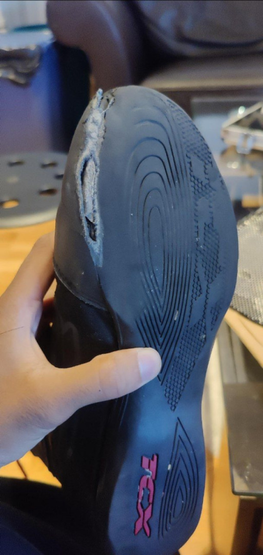 Motorcycle boot repair
