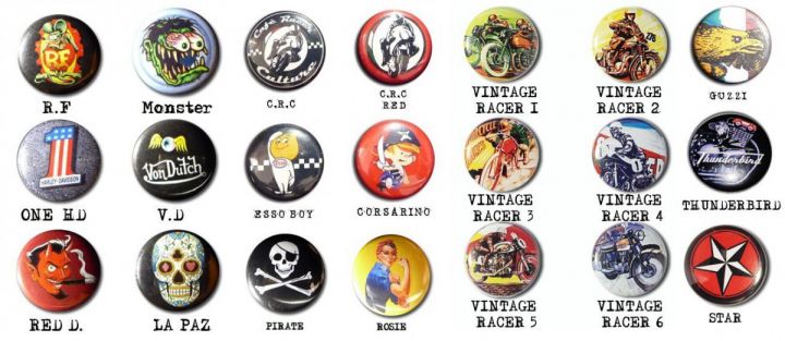 Badges on jackets  caferacer fans