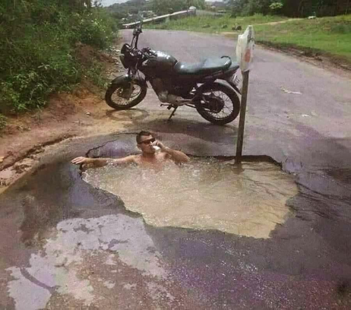 Potholes in Oakland be like this …