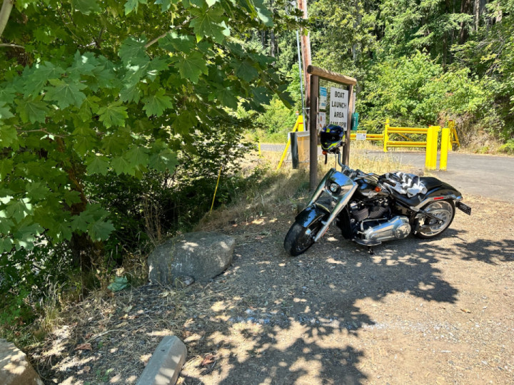 Crazy heat today, so time to take “the Beast” to the lake ?