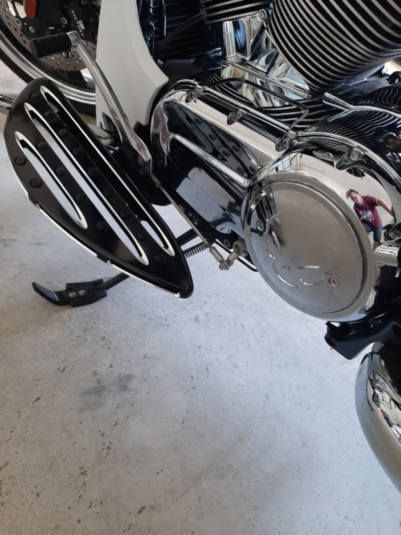 Put some new bars, floorboards and a little chrome on the ole girl