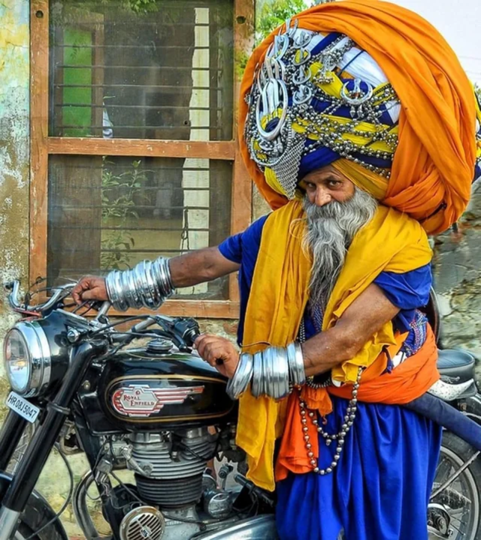 Helmet or turban?