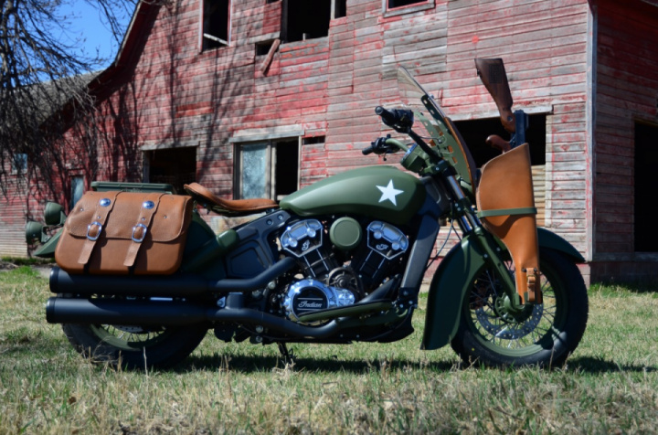 Indian "Custom Military Scout" by Klock Werks Kustom